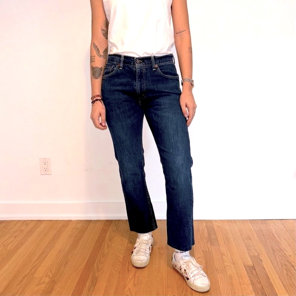 LEVI'S vintage straight leg blue jeans